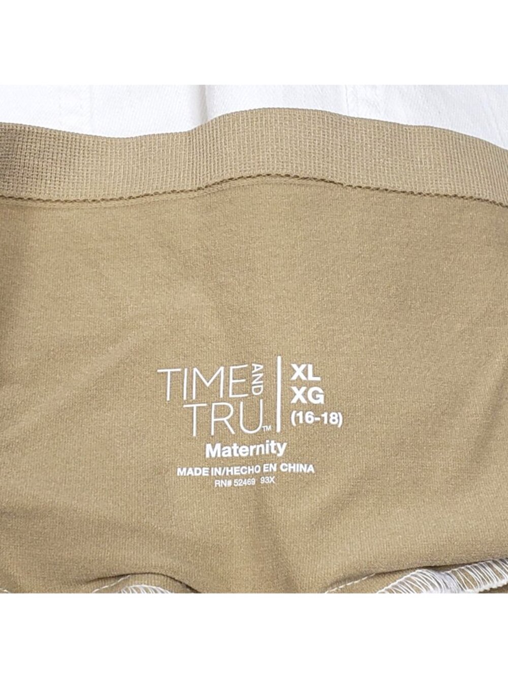 Time and Tru Maternity Shorts Size XL 16/18 - Picture 3 of 10